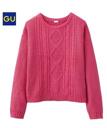GU | ケーブルセーター(ニット/セーター)