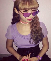 WEGO | パープルパフスリーブ(シャツ/ブラウス)