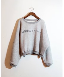 jolie17 | 倒英文字母刷毛短版上衣#jolie17 (その他トップス)