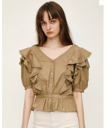 SLY | 2WAY FRILL TUCK TOPS(シャツ/ブラウス)