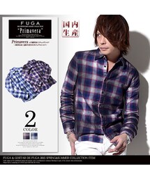 FUGA | FUGA【フーガ】Primavera ムラ顔料加工チェックシャツ/全2色(シャツ/ブラウス)