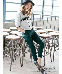 catworld | 氣質素面側拉鍊西裝褲(スラックス)