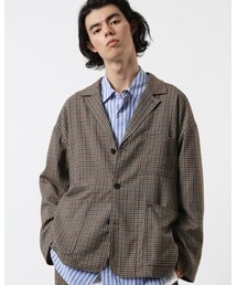 FREAK'S STORE | 【定番10色展開】シェフジャケット / オーバーサイズ / ビッグシルエット / コーデュロイ / ウール / チェック / PUレザー type2(テーラードジャケット)