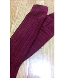 レッドニーハイソックス(ソックス/靴下)