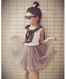 韓国子供服 | グレーチュールスカート(スカート)