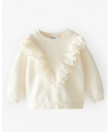 ZARA KIDS | フリルロマンチックスウェットシャツ(スウェット)