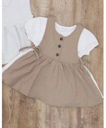 mamaraku | エプロンワンピース(ワンピース)