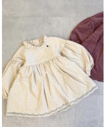 petit main | 衿フリルコーデュロイチュニック(チュニック)