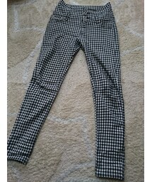 しまむら | 黒ギンガムチェックスキニー(その他パンツ)