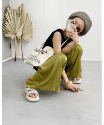 CFT. | アシメトリーTANK/ブラック(タンクトップ)