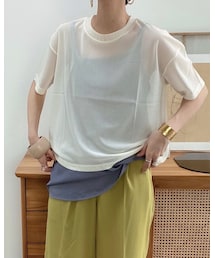 CFT. | メッシュTEE/クリーム(Tシャツ/カットソー)