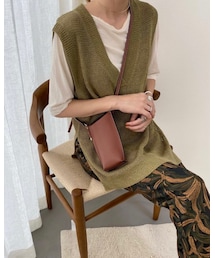 CFT. | LINEN BIG VEST/OLIVE(ベスト)