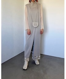 CFT. | 2WAY LAYER KNIT LONG VEST/ECRU(ベスト)