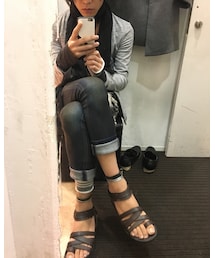 SCHLUSSEL | もはや私、AQUAにとってなくてはならないパンツ。美脚シルエットが形成できます。(デニムパンツ)