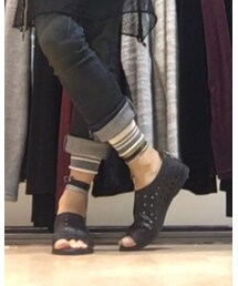 no brand | 夏場はヘビロテ、セレブシューズのグラディエーターサンダル。秋冬でも室内靴として活躍です(≧∀≦)(サンダル)