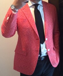 麻布テーラーで仕立てたリネンのジャケット(テーラードジャケット)