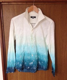 TORNADO MART | ホワイト〜グリーンのグラデシャツ(シャツ/ブラウス)