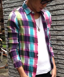 HOLLYWOOD RANCH MARKET | ハリランのネルシャツ。ガーゼ素材。(シャツ/ブラウス)