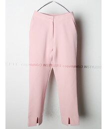 センタースリットハイウエストスラックスパンツ(その他パンツ)