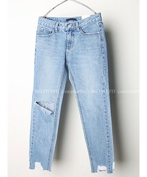 ユーズドライクストレートデニムパンツ(デニムパンツ)