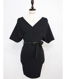ドルマンスリーブラップワンピース(ワンピース)