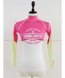 ハイネックラッシュガードｘカラフルパンツセット(水着)