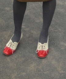 no brand | ロンドンの赤エナメルがポイントのパンプス(パンプス)