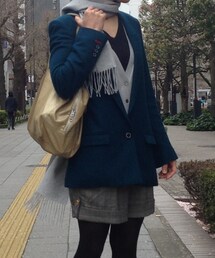 GUILD PRIME | グリーンの厚手ジャケット(旦那の)(テーラードジャケット)