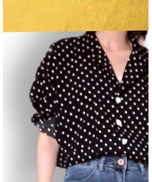 波点衬衫 | シャツ/ブラウス