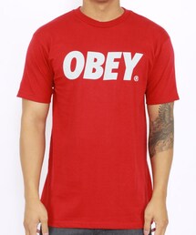 OBEY | OBEY Font T-Shirt Red(Tシャツ/カットソー)