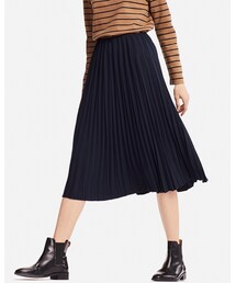 UNIQLO | 高腰細褶裙(スカート)
