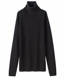 無印良品 | 首のチクチクをおさえた洗えるリブタートルネックセーター(ニット/セーター)