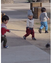 鳩を追っかけるのにはまってたよ(^-^) | その他