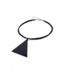 VII&CO | 三角形壓克力麂皮雙繩項鍊頸鍊(ネックレス)