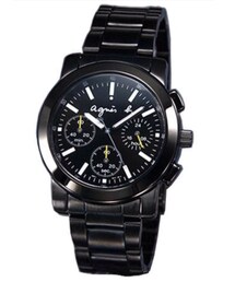 agnes b. | 三眼石英男錶(アナログ腕時計)