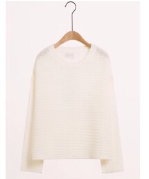 MEIER.Q | 知性休閒簍空ㄕㄤˋㄧˉ(ニット/セーター)