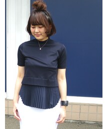 FURFUR | プリーツドッキングプルオーバー(Tシャツ/カットソー)