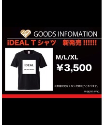 iDEAL公式グッズ | ライブにて販売中！！！(Tシャツ/カットソー)