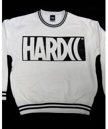 ハードコアチョコレート | HARDCC "サイコパス" ベーシックロゴ ラインリブ スウェット (デフホワイト)(スウェット)