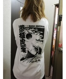 ハードコアチョコレート | 「激!! 極虎一家・学帽 政」極道ホワイト(Tシャツ/カットソー)