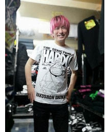 ハードコアチョコレート | ハクション大魔王(呼ばれて飛び出てジャジャジャジャーン!ホワイト)(Tシャツ/カットソー)