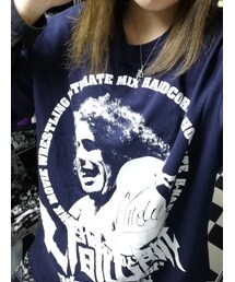 ハードコアチョコレート | 人間山脈/アンドレ・ザ・ジャイアント（エグゾセ・ネイビー）(Tシャツ/カットソー)