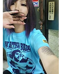 ハードコアチョコレート | デイビー・ボーイ・スミス/稲妻戦士(アクアブルー)(Tシャツ/カットソー)