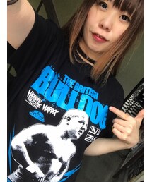 ハードコアチョコレート | デイビー・ボーイ・スミス/ブリティッシュ・ブルドッグ(ブラック)(Tシャツ/カットソー)