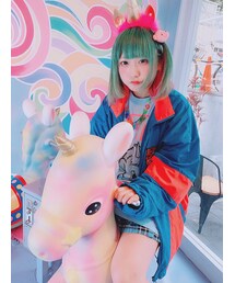 ハードコアチョコレート | ユニコ(ユニコーンライトブルー)(Tシャツ/カットソー)