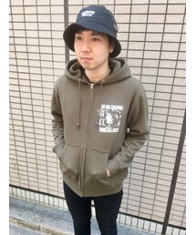 ハードコアチョコレート | 富江-TOMIE-怒りZIPパーカ(魔力オリーブ)(Tシャツ/カットソー)