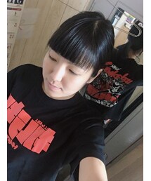ハードコアチョコレート | キルラキル (KILL la KILL) 2019復刻版 纏流子 (鮮血レッド)(Tシャツ/カットソー)