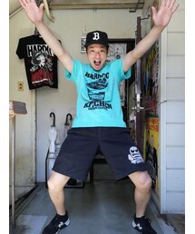 ハードコアチョコレート | HARDCCキッチン/スカルドリンク(どくいり きけん のんだら しぬでミントグリーン)(Tシャツ/カットソー)