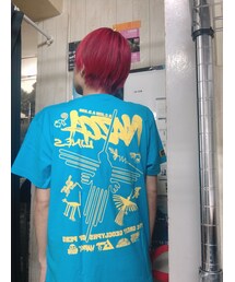 ハードコアチョコレート | 月刊ムー -ナスカの地上絵-(チャクラターコイズブルークラックプリント)(Tシャツ/カットソー)