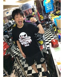 ハードコアチョコレート | 大残酷HARDCC流血スカル(ブラッディ・ブラック)(Tシャツ/カットソー)